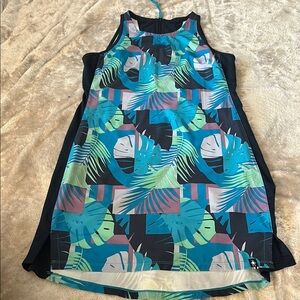 Smartwool sport tank merino dress in leaf print